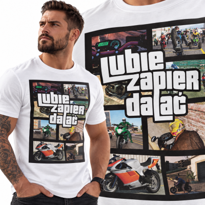 KOSZULKA ŚMIESZA LUBIE ZAPIERDALAĆ